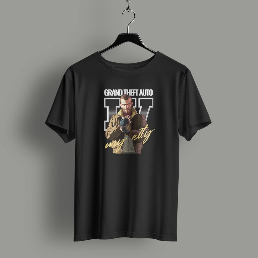 Inspired by GTA IV Niko Cover Art T-Shirt
