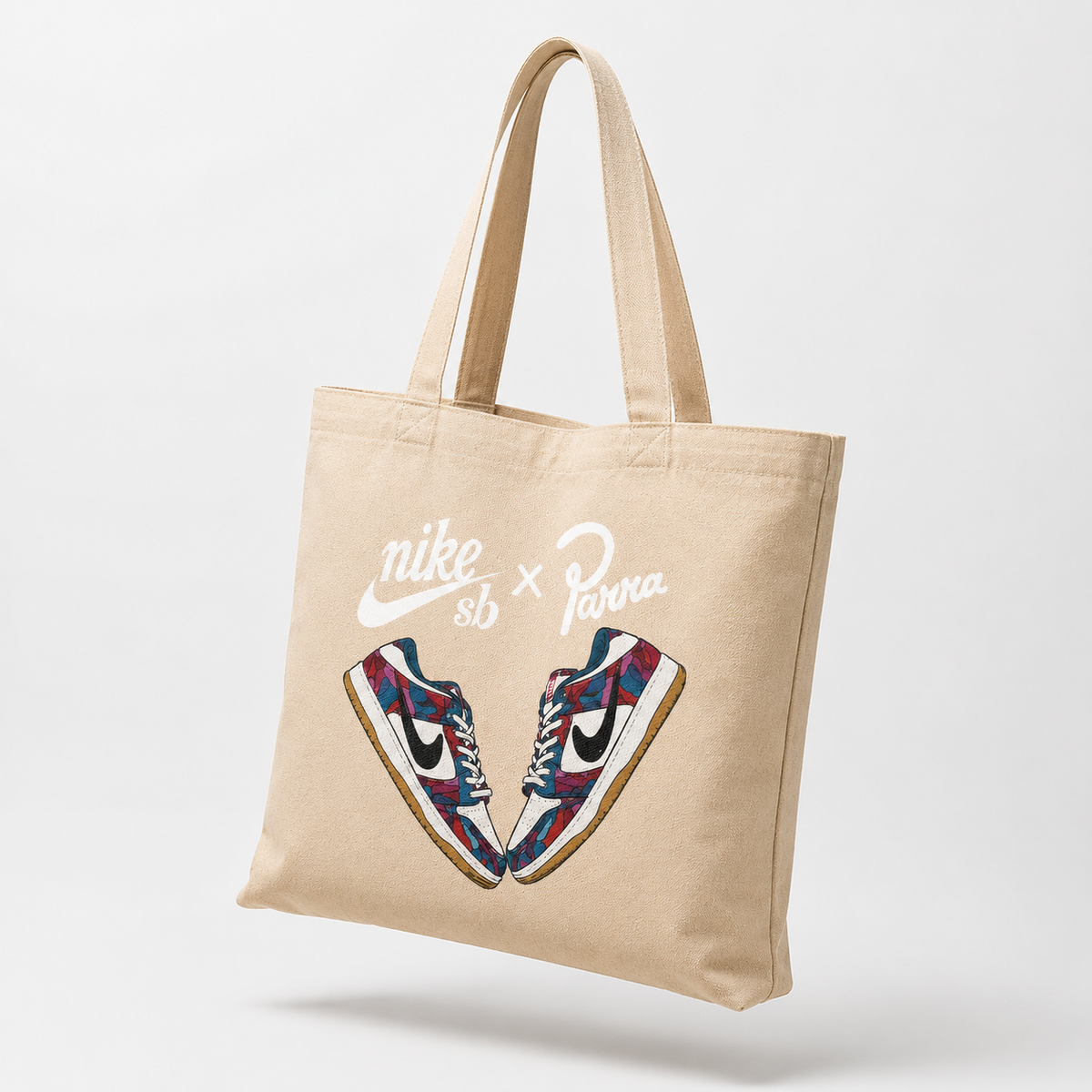 Abstract Patterned Sneaker Canvas Tote Bag