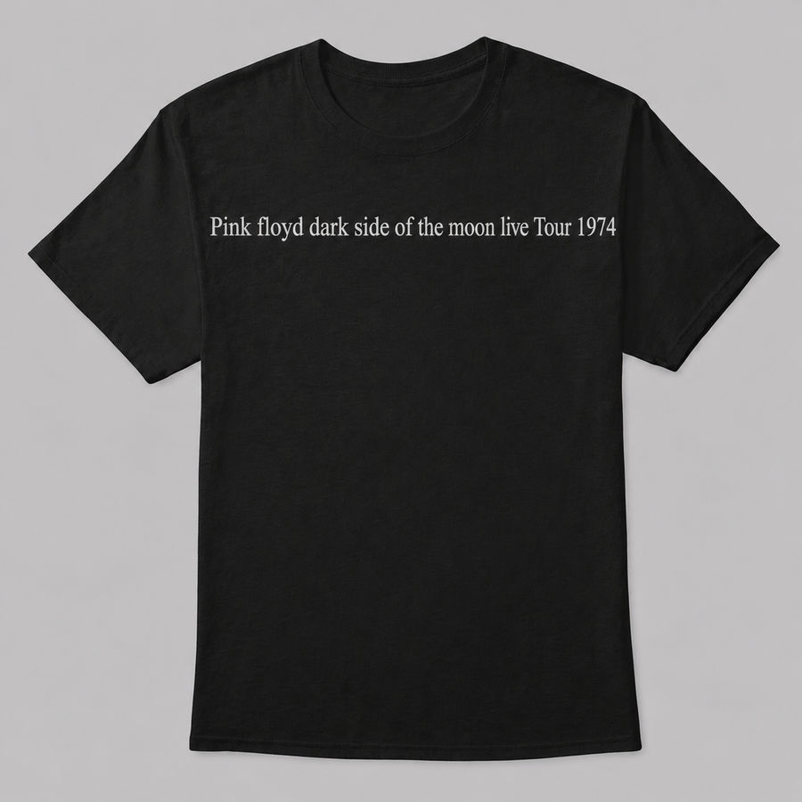 Pink Floyd Dark Side of the Moon 1974 Tour Minimalist T-Shirt