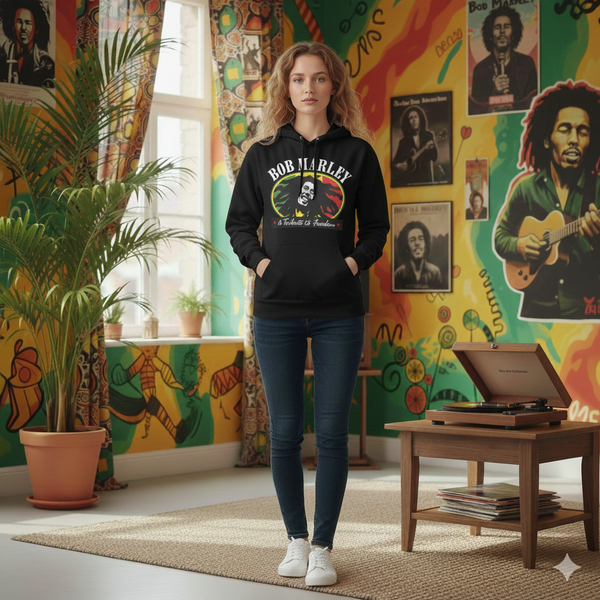 Bob Marley Reggae Legend White Hoodie