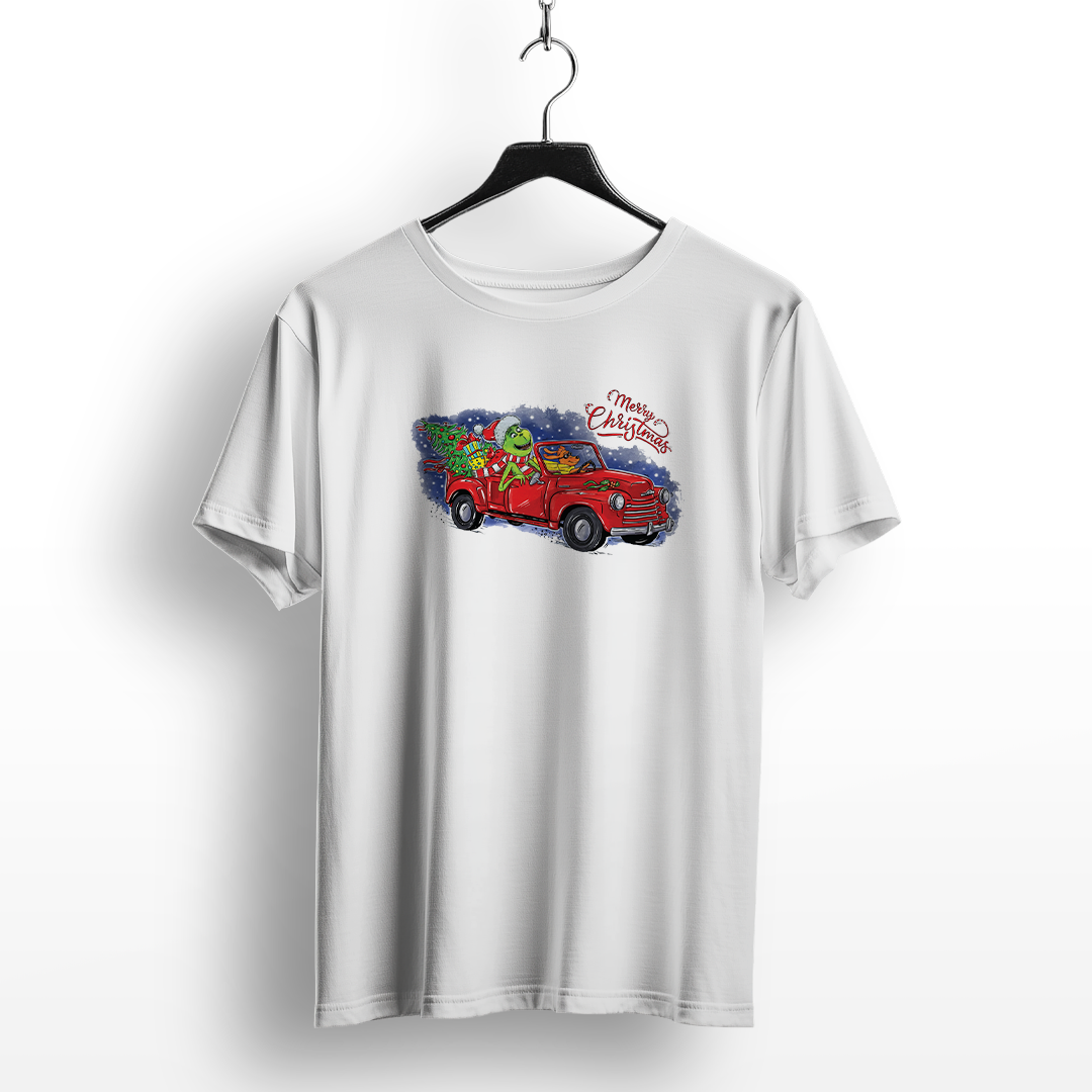 Grinch Christmas Tree Truck T-Shirt