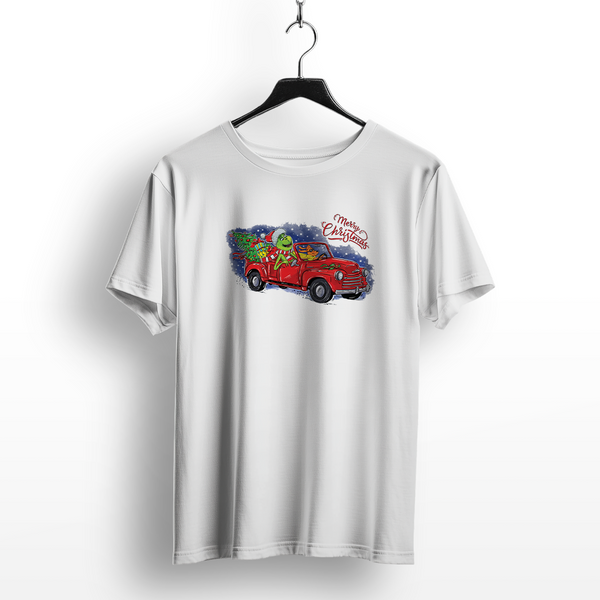 Grinch Christmas Tree Truck T-Shirt