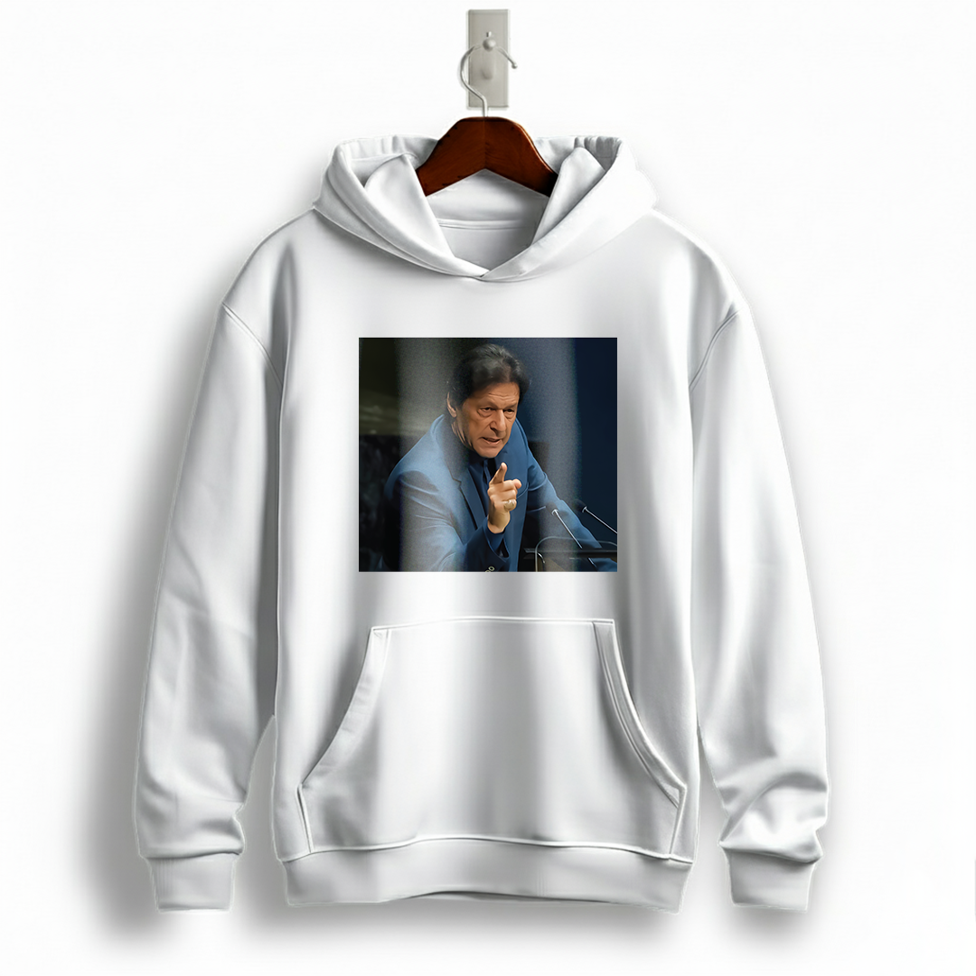 Imran Khan The Fighter Portrait Hoodie