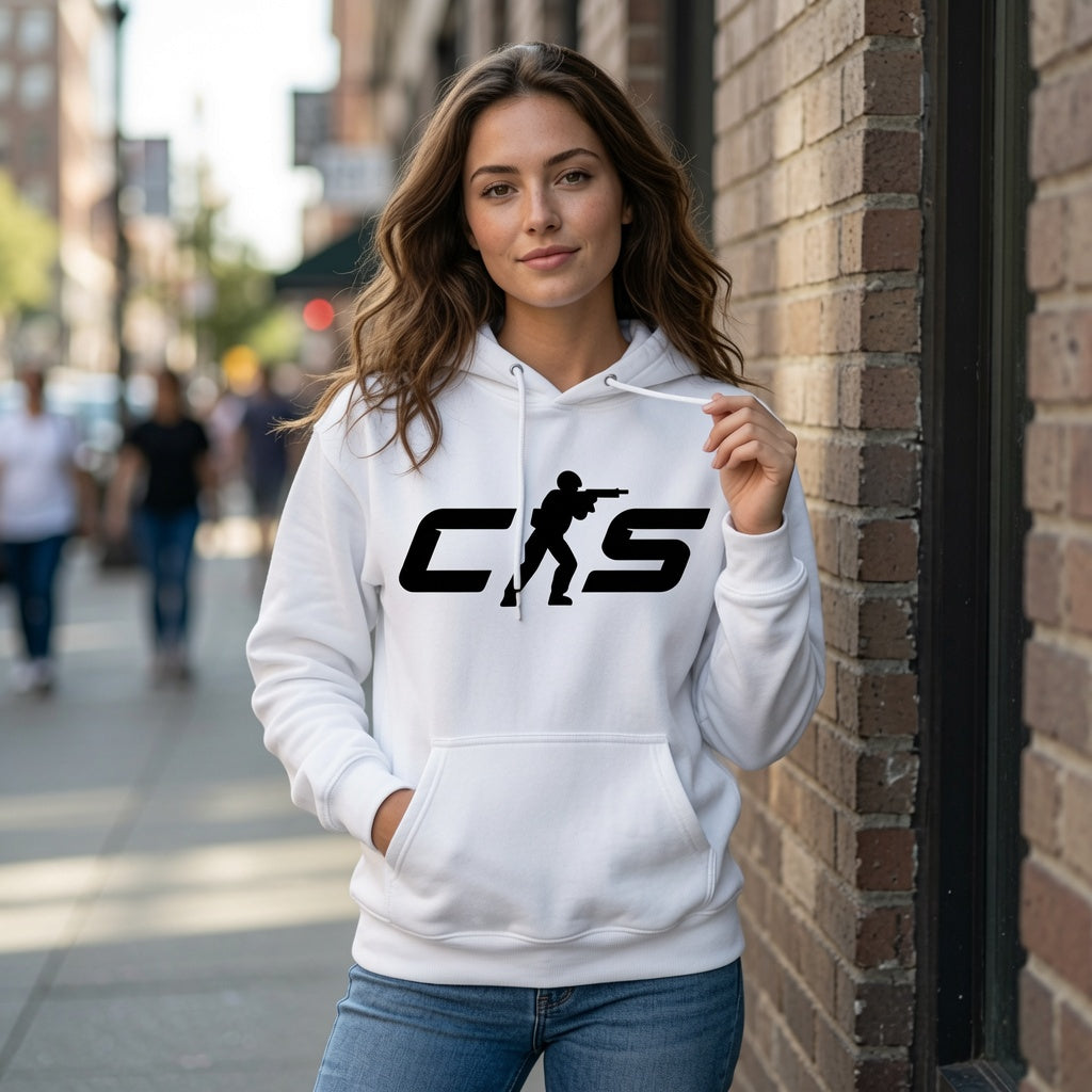 Counter Strike CS Gaming Hoodie Pullover Graphic Sweatshirt Mens Gamer Gift