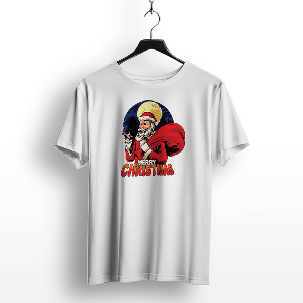 Stoned Santa Cigar Smoking Christmas T-Shirt