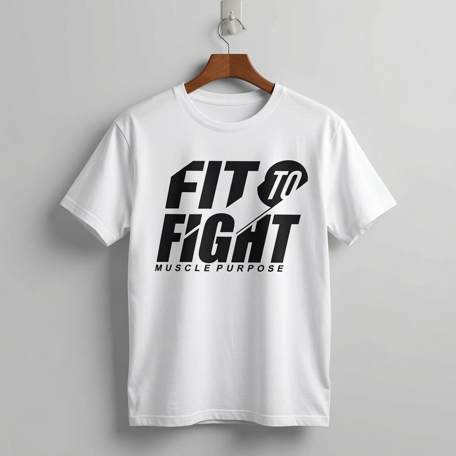 "Fit To Fight - Muscle Purpose" Bold Graphic Tee