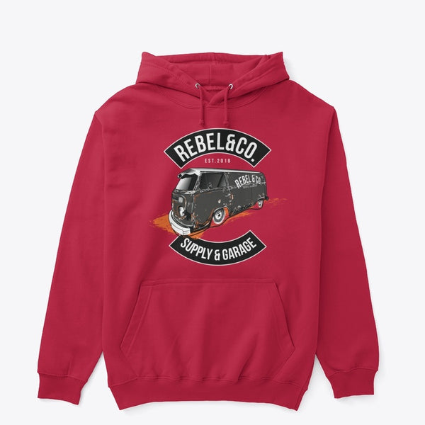 Co. Vintage VW Bus Black Hoodie