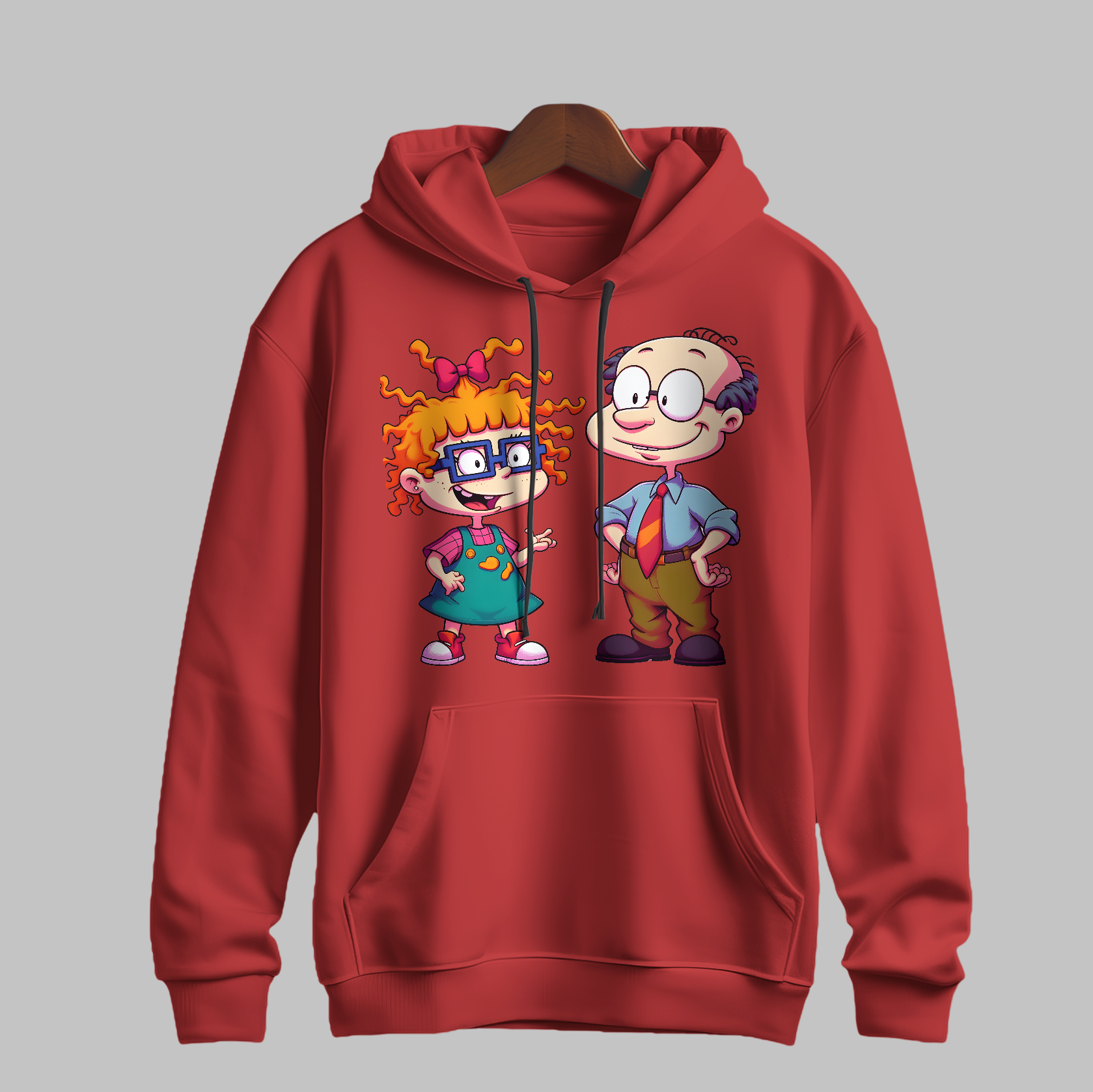 Rugrats Chuckie and Stu Family Hoodie