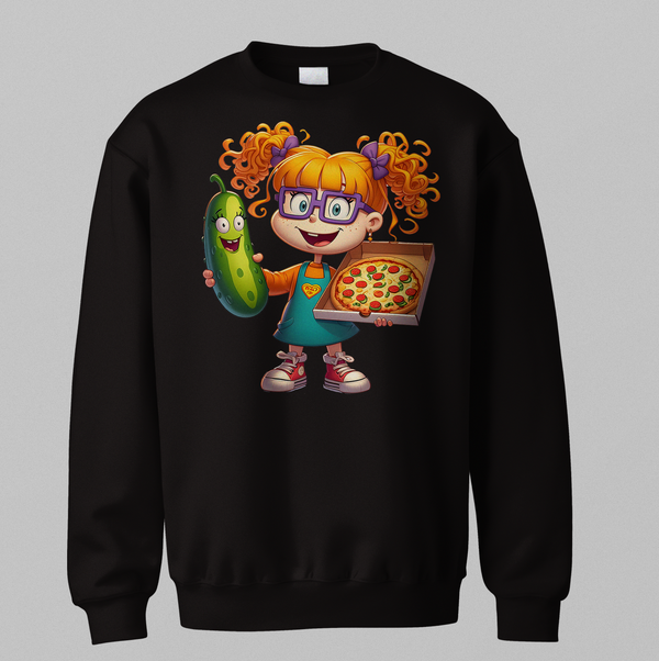 Angelica Pickles with Pizza Logo Sweatshirt