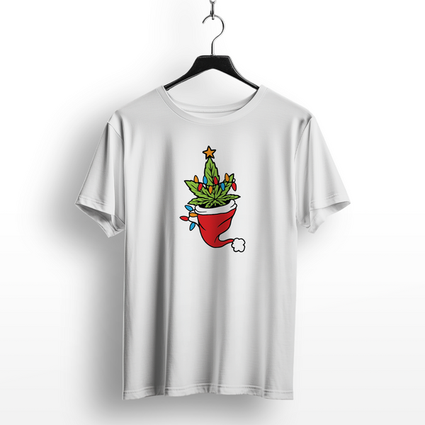 Cannabis Leaf Christmas Tree T-Shirt