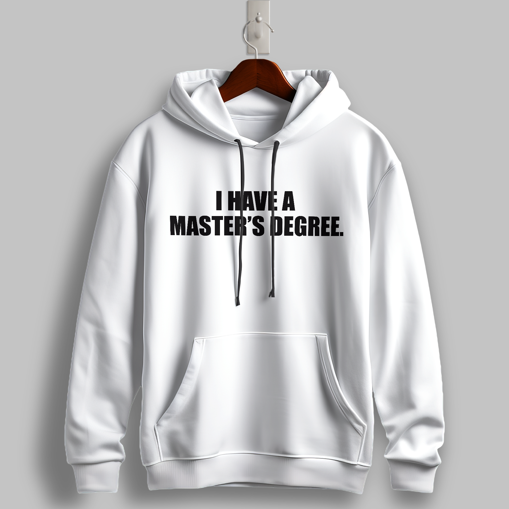 "Master’s Degree" Black Hoodie