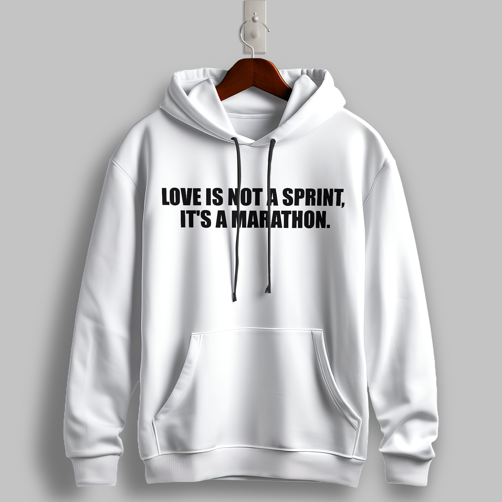 "Love Is Not a Sprint, It’s a Marathon" Hoodie