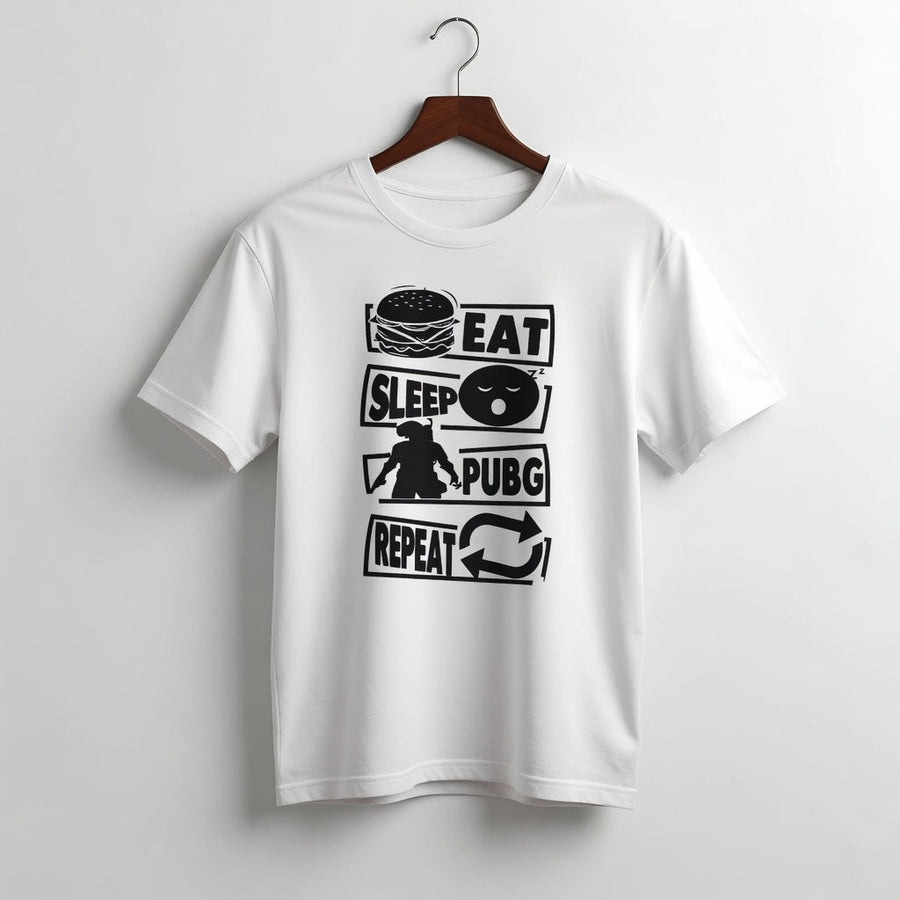 Men's "Eat Sleep PUBG Repeat" Graphic T-Shirt