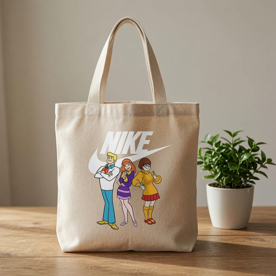 Mystery Squad Graphic Canvas Tote Bag | Everyday Eco-Friendly Shopping Bag