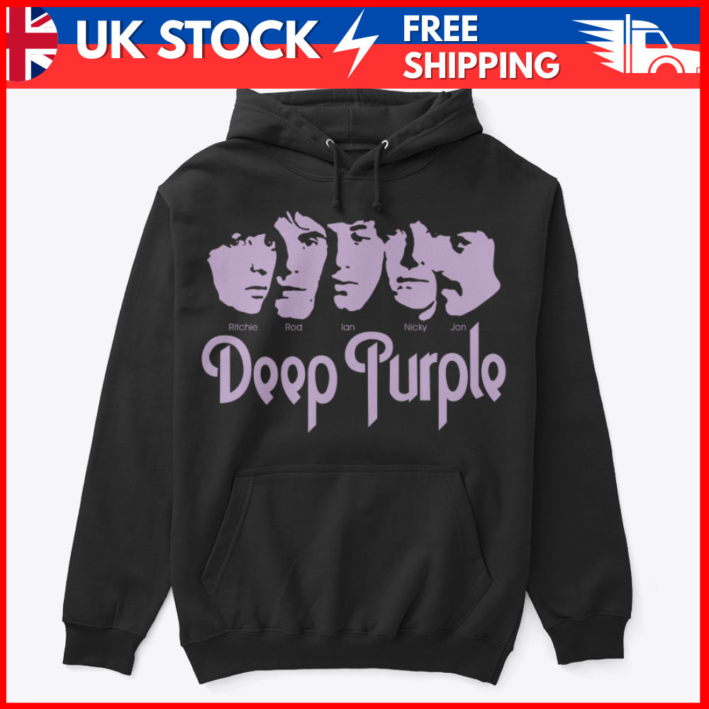 Deep Purple Classic Logo Hoodie – Premium Unisex Rock Band Merch