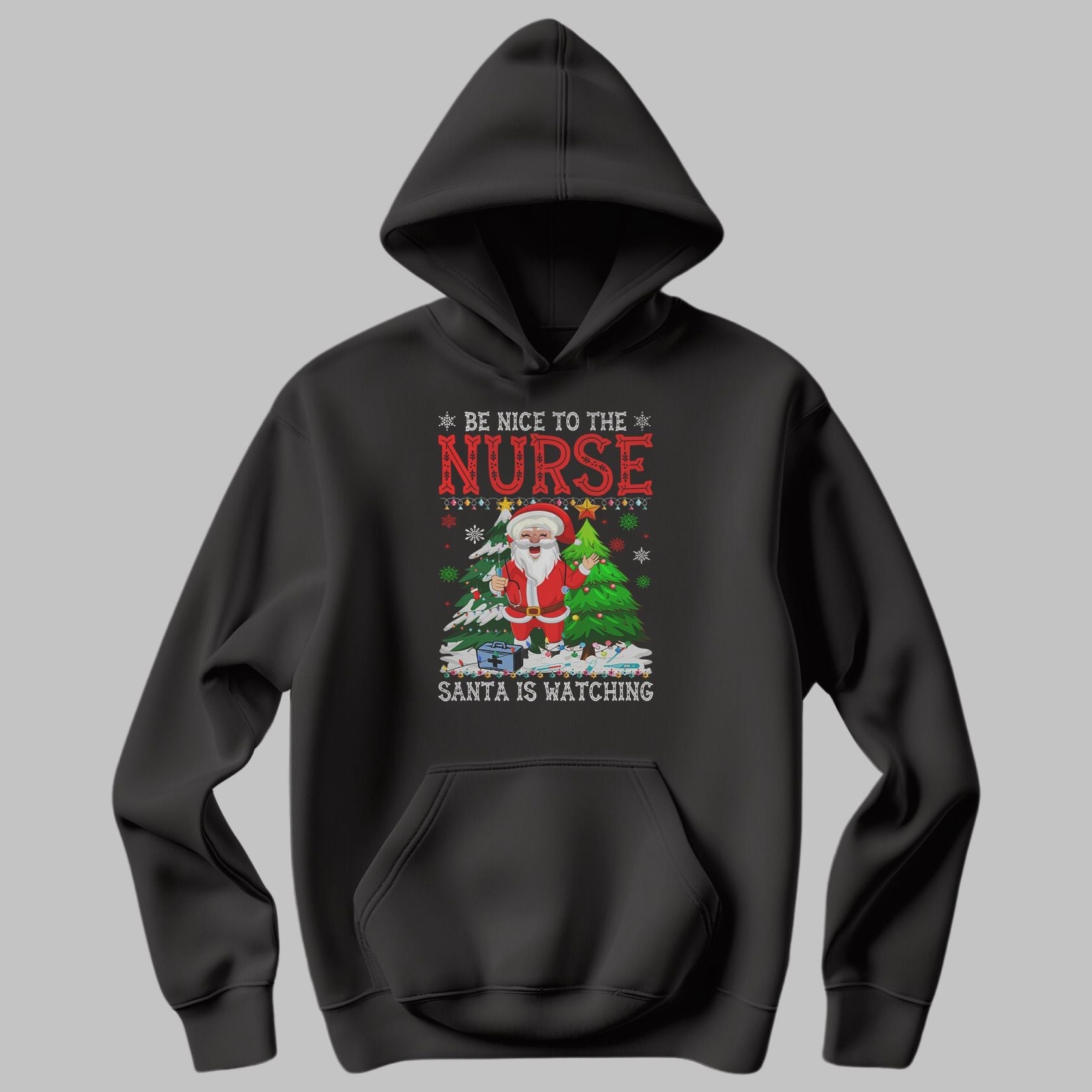 "Santa Is Watching" Hoodie - Limited Edition Christmas Hoodie