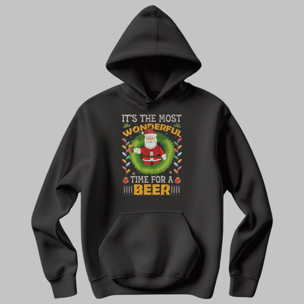 "Time for a Beer" Hoodie - Limited Edition Fun Holiday Hoodie