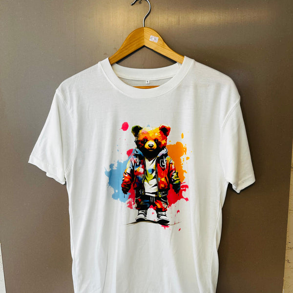 Cartoon Bear Graphic T-Shirt