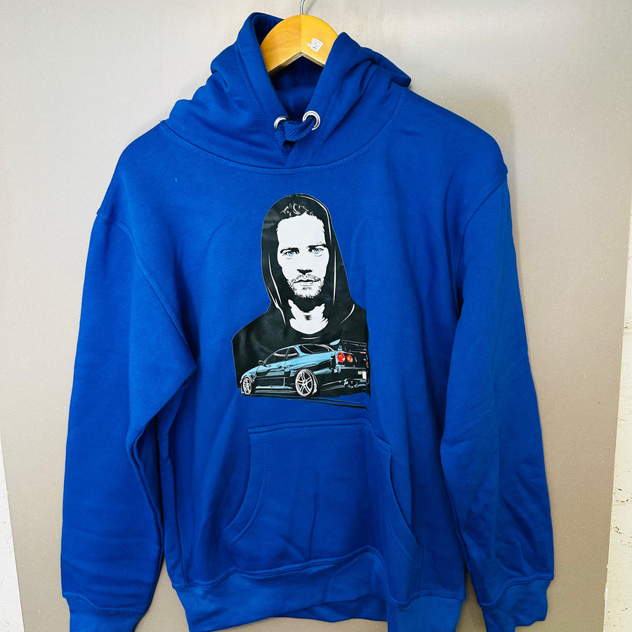 Paul Walker Tribute & Nissan Skyline GT-R Print Hoodie