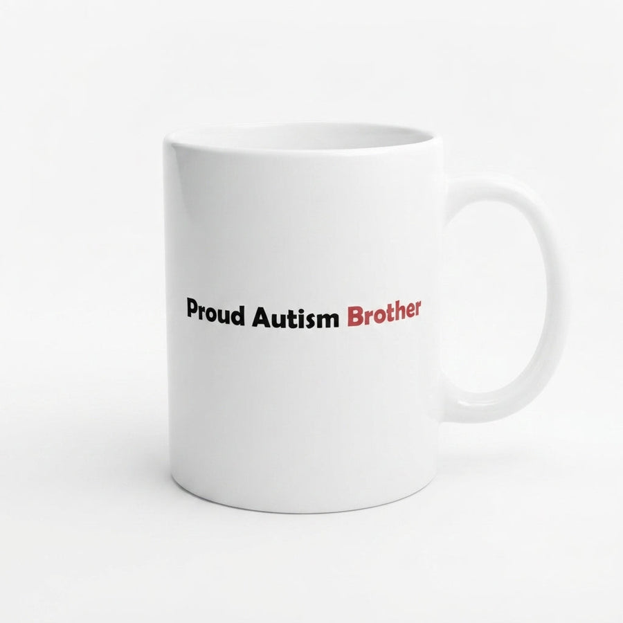 Autism Awareness Sibling Support Graphic Ceramic Cup – Proud Brother and Sister Advocacy Drinkware