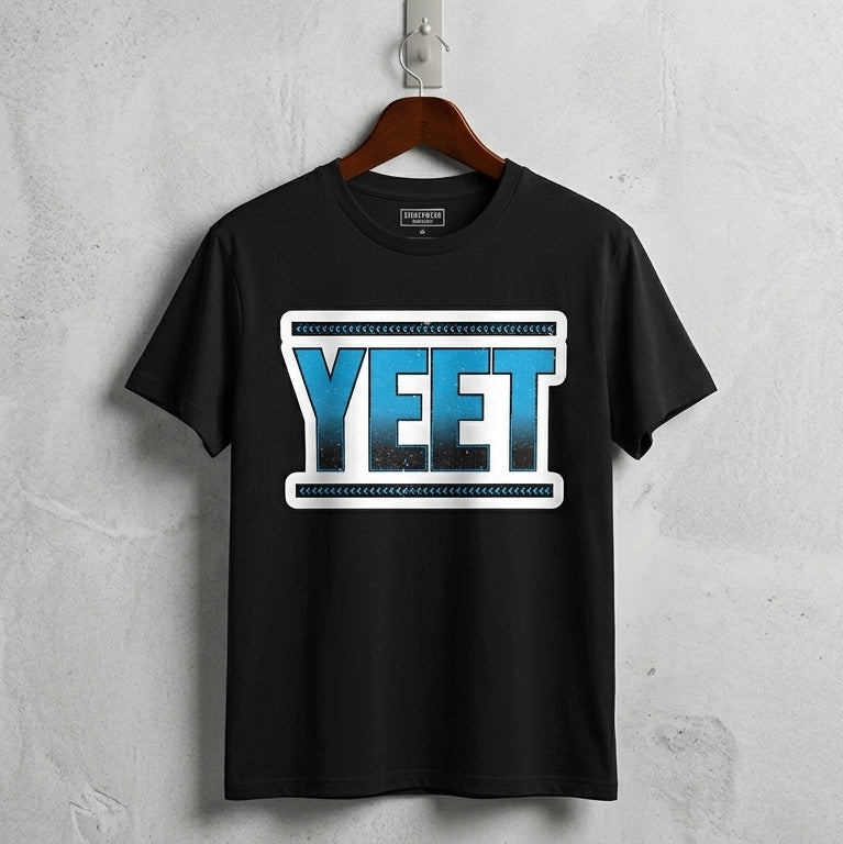 "YEET" Graphic Tee – Premium White Cotton T-Shirt