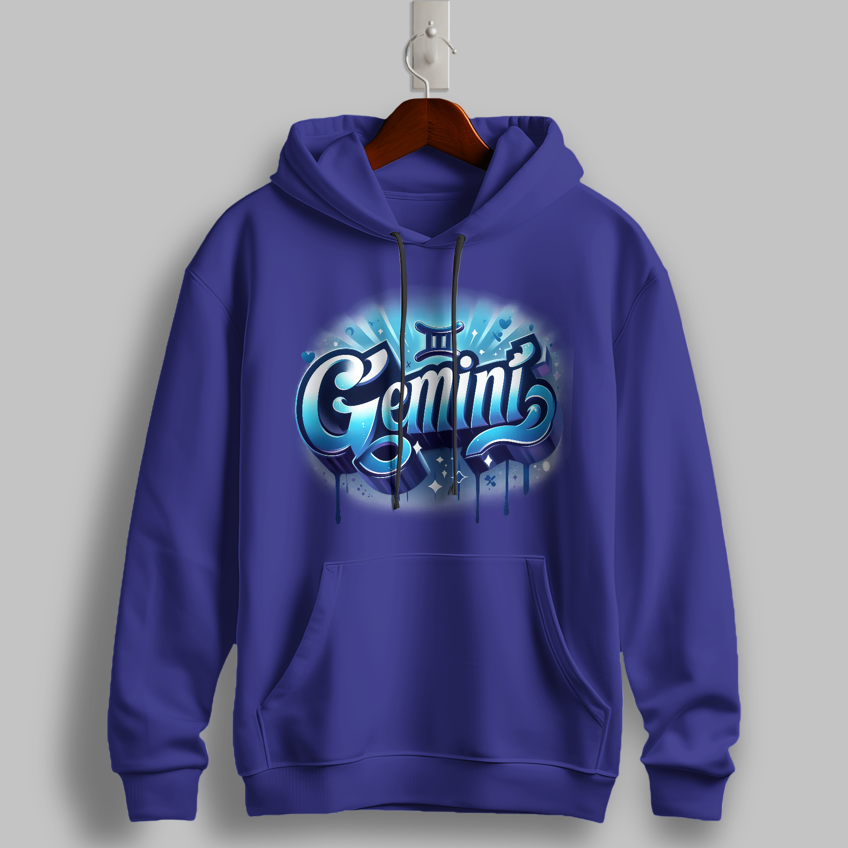 Gemini Duality Graphic Hoodie