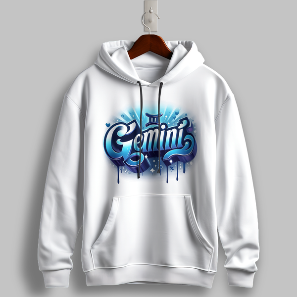 Gemini Duality Graphic Hoodie