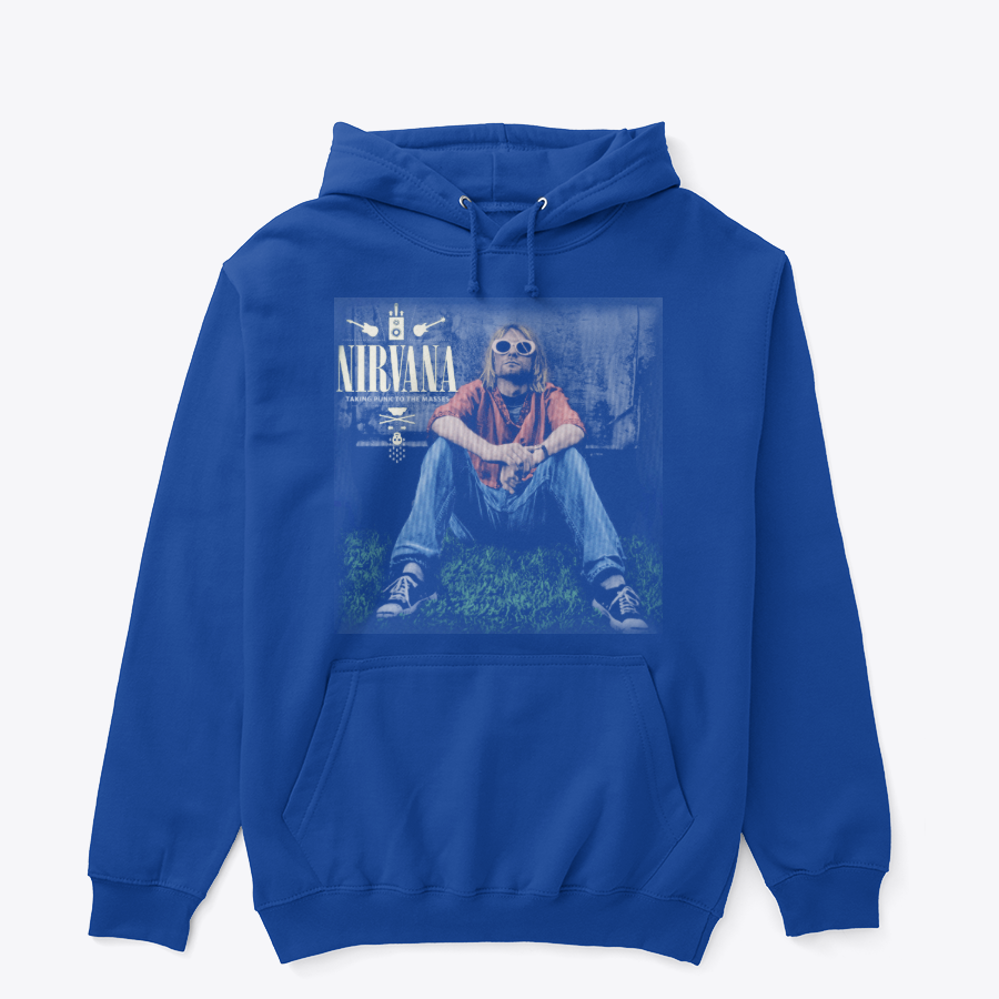 Nirvana Kurt Cobain "Taking Punk to the Masses" Premium Heavyweight Hoodie