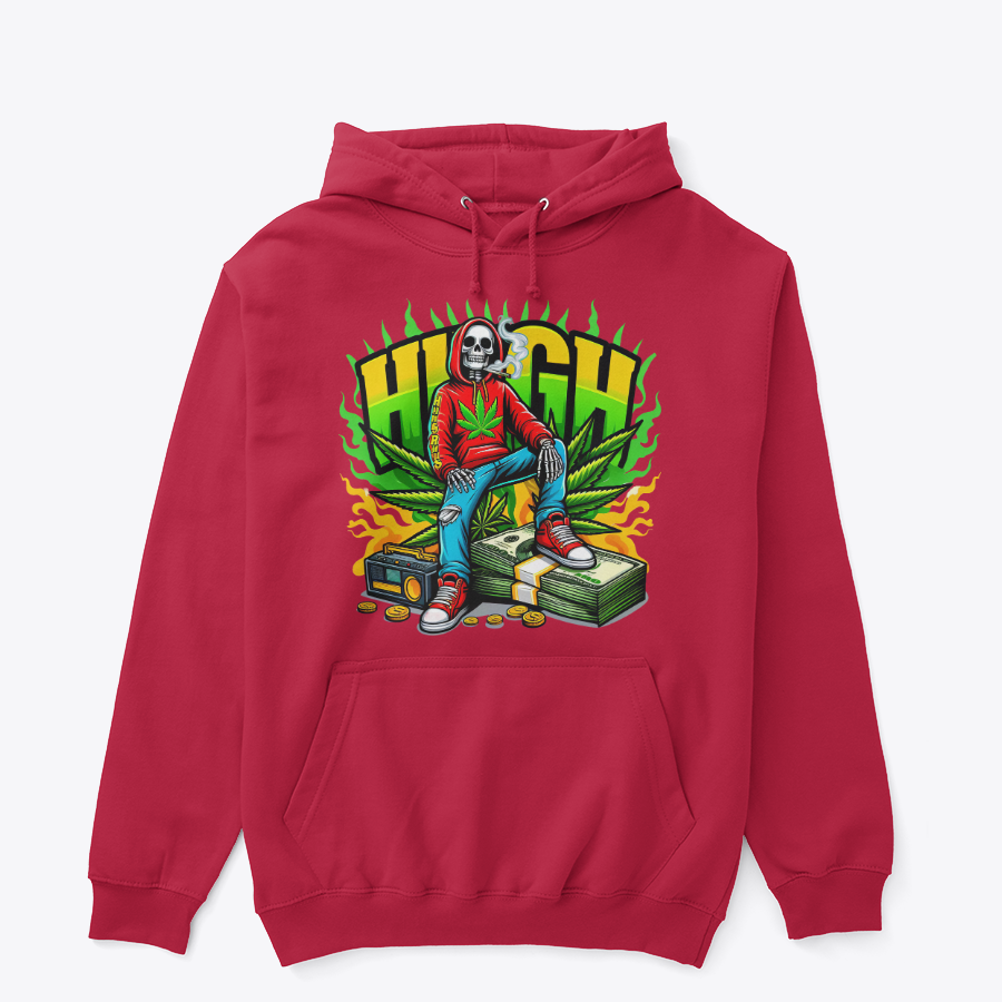 High Life Skull Graphic Hoodie