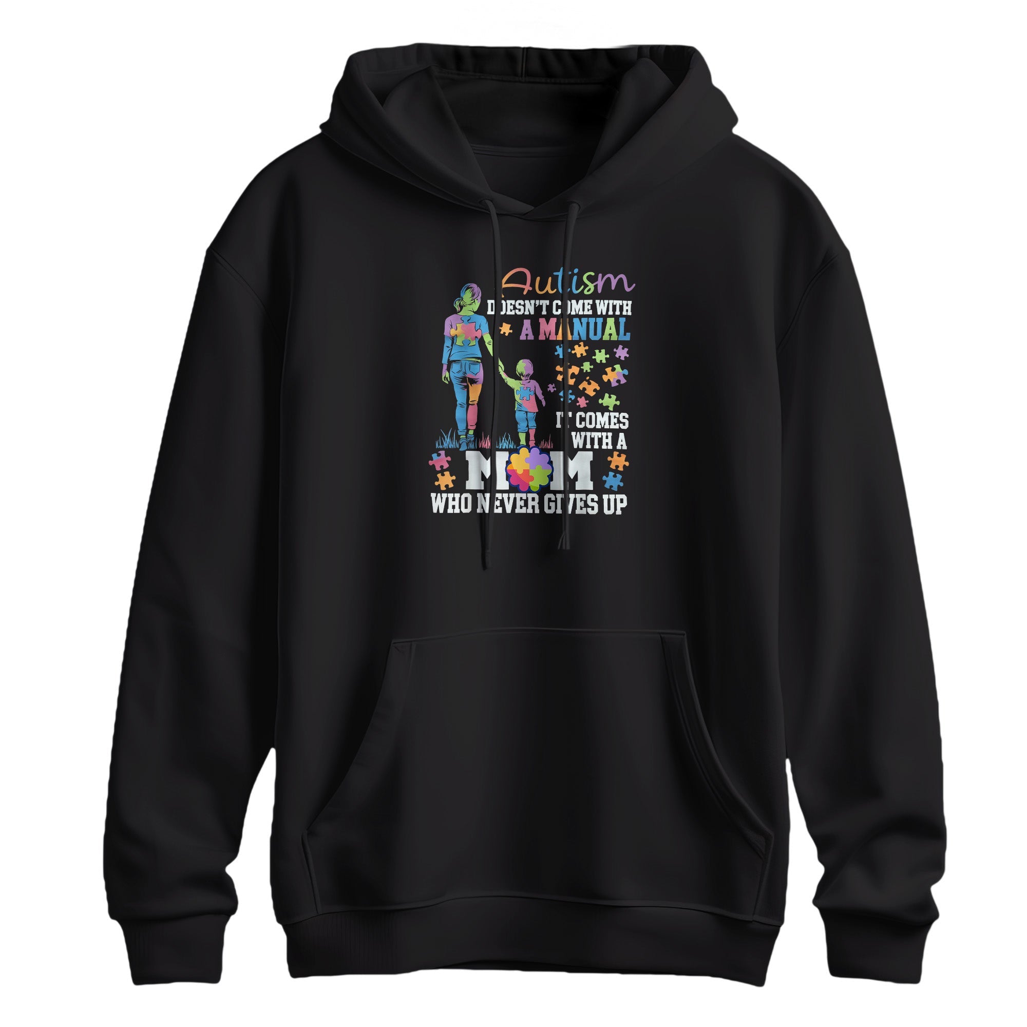 Autism Mom Hero Support Graphic Hoodie