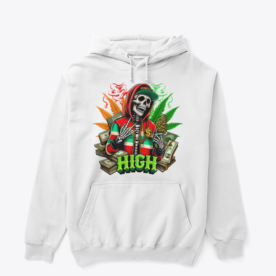 High Life Skull Graphic Hoodie – Premium Unisex Streetwear