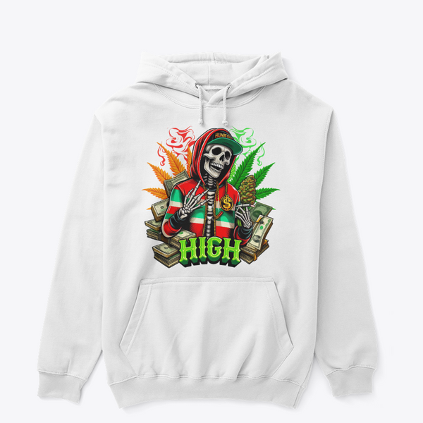 High Life Skull Graphic Hoodie – Premium Unisex Streetwear