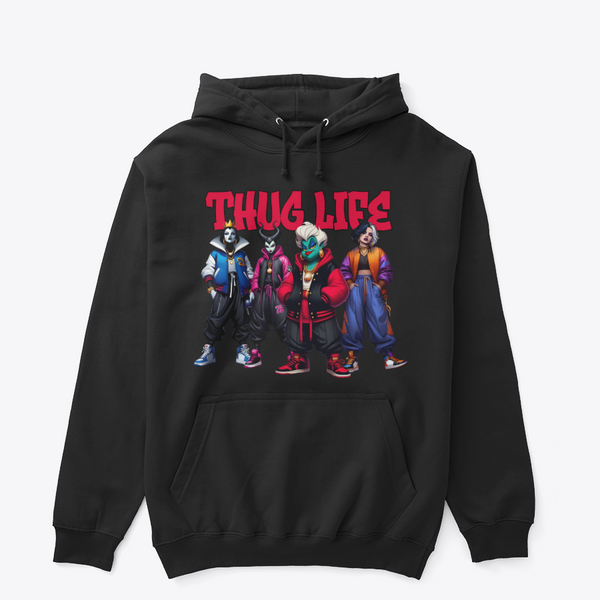 Thug Life Crew Graphic Hoodie
