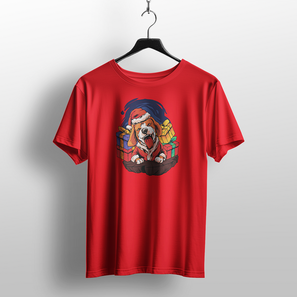 Santa Paws Beagle Christmas T-Shirt
