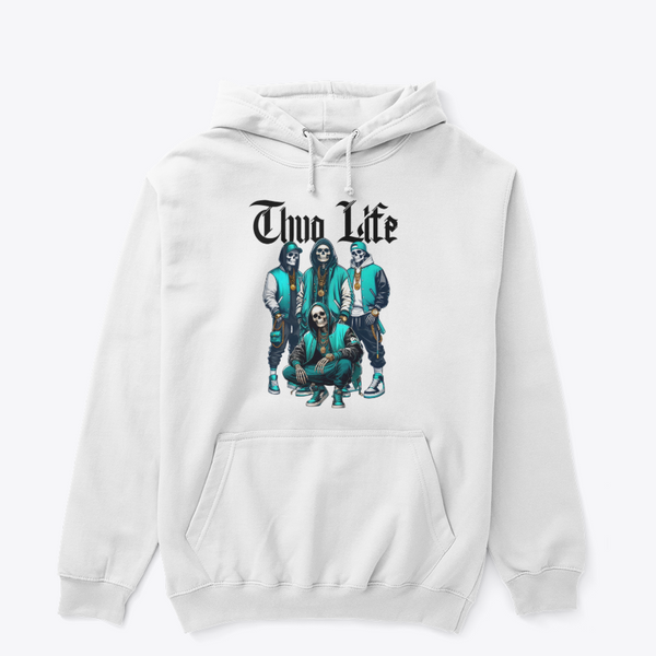 Thug Life Skeleton Crew Graphic Hoodie