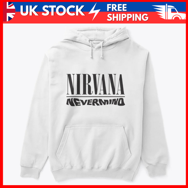 Nirvana Nevermind Album Cover White Hoodie