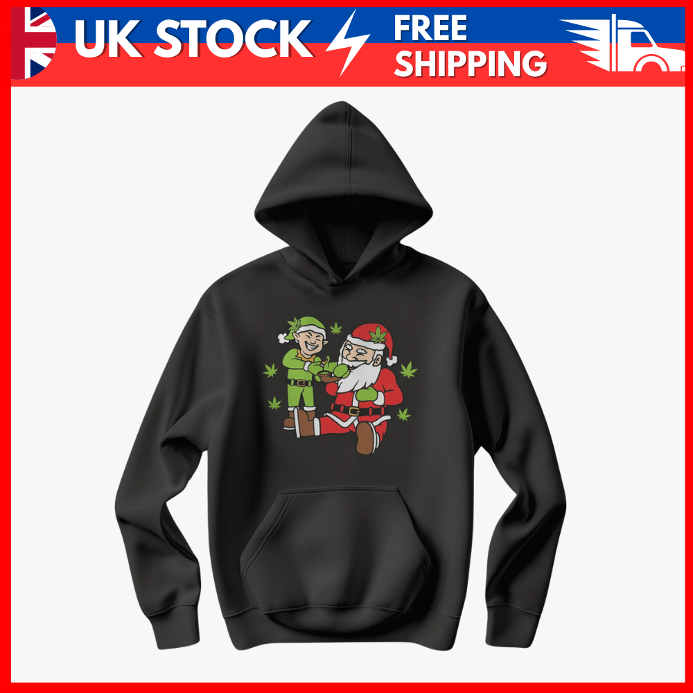 Blue Santa Hoodie - Festive & Cozy for the Holiday Season