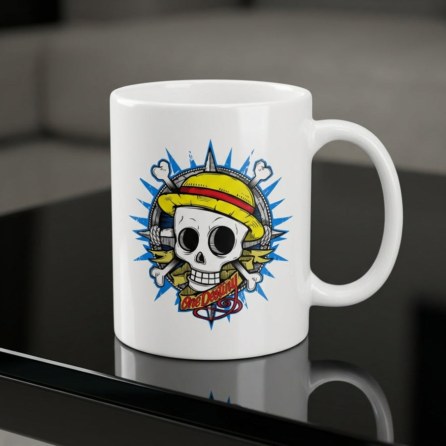 Anime Pirate Straw Hat Skull Waterproof Vinyl Sticker - Premium Graphic Decal for Laptops, Water Bottles, Mugs, Phone Cases & Skateboards