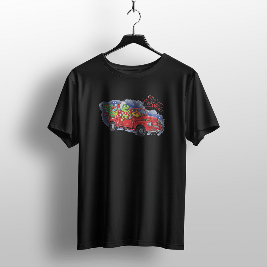 Grinch Christmas Tree Truck T-Shirt