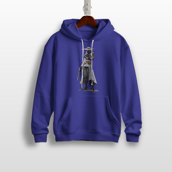 Black Hoodie with a Cowboy Character