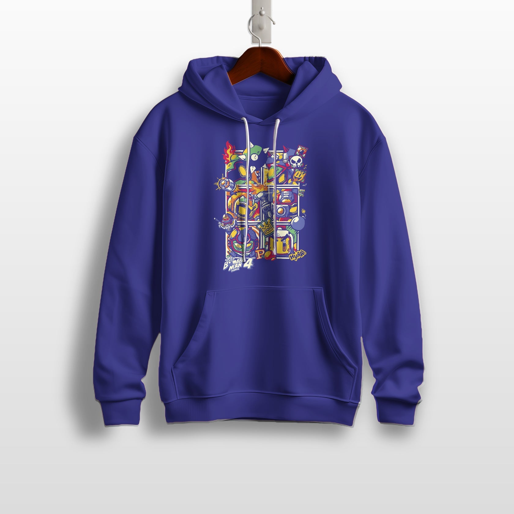 Bomberman 4 Retro Video Game Hoodie