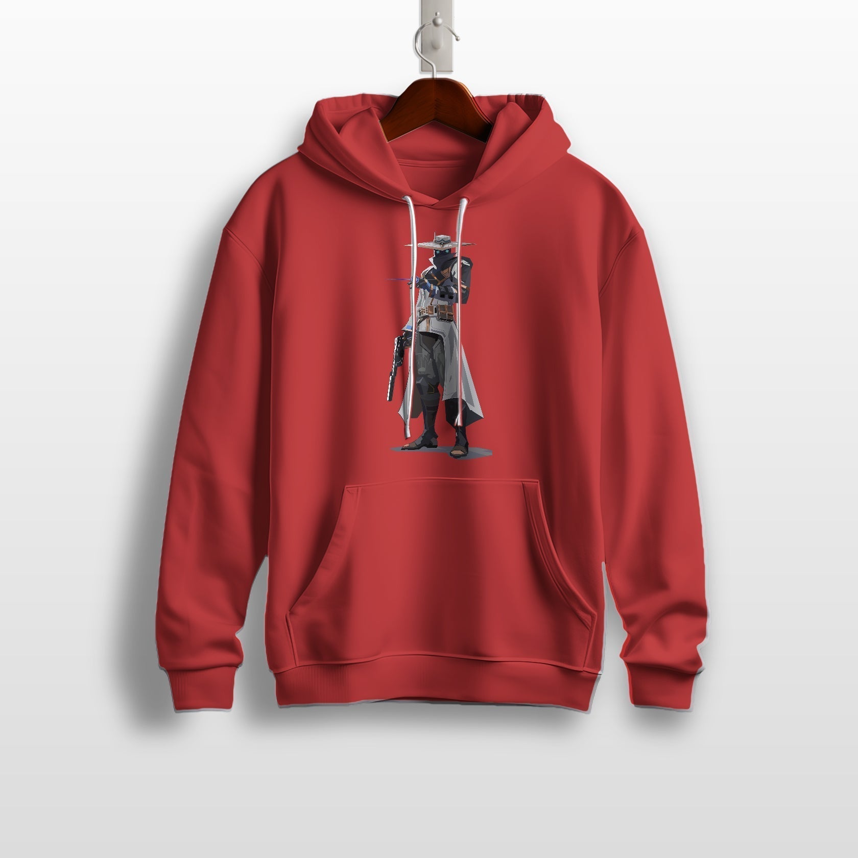 Black Hoodie with a Cowboy Character