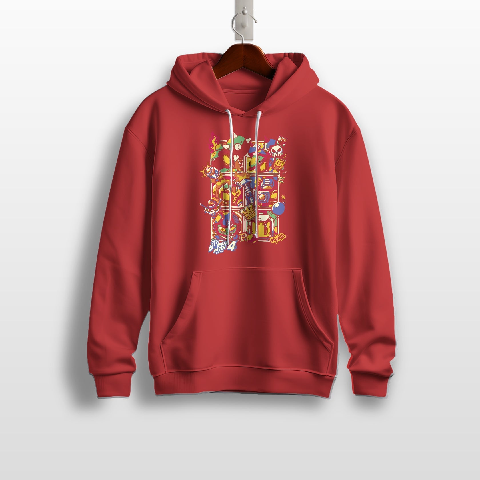 Bomberman 4 Retro Video Game Hoodie
