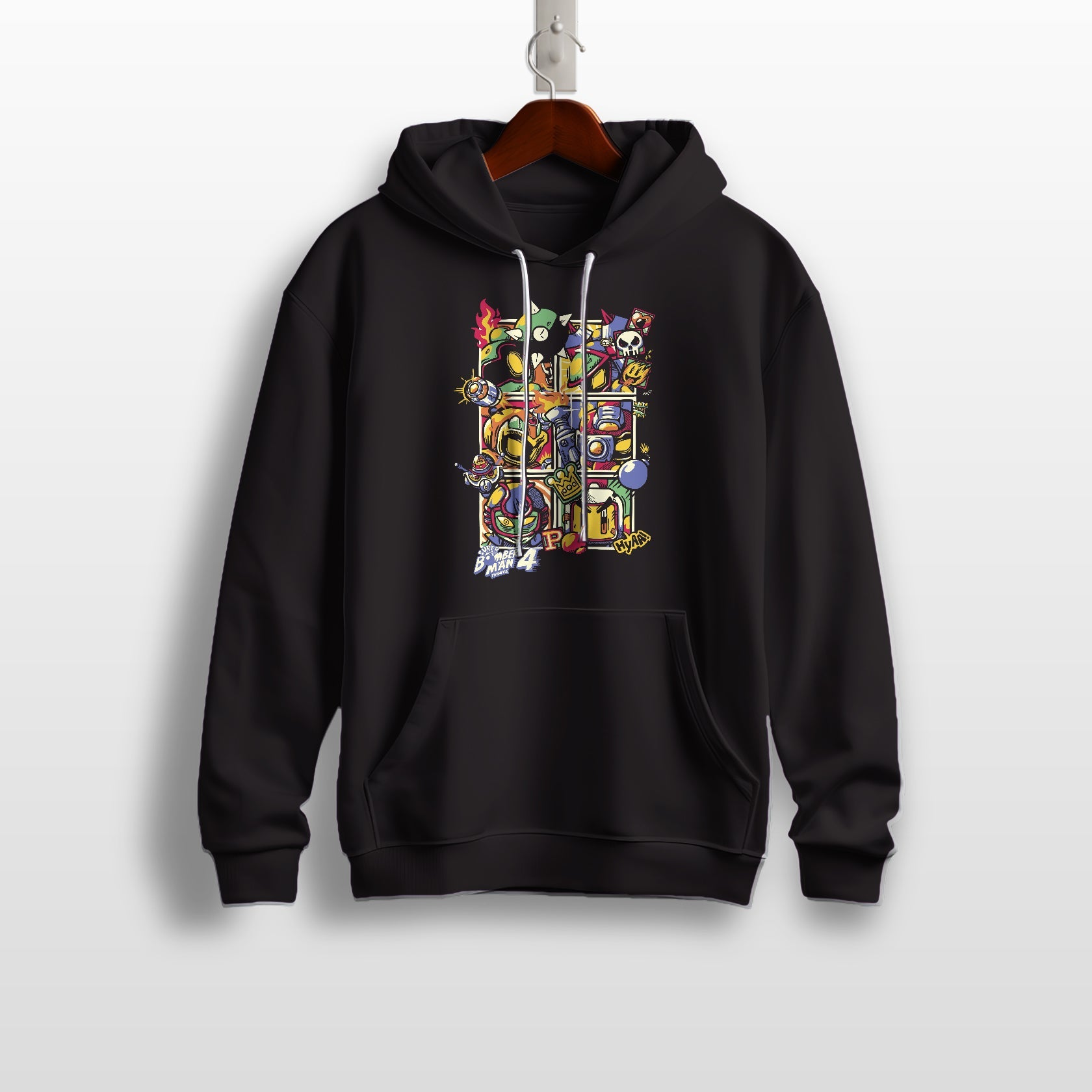 Bomberman 4 Retro Video Game Hoodie