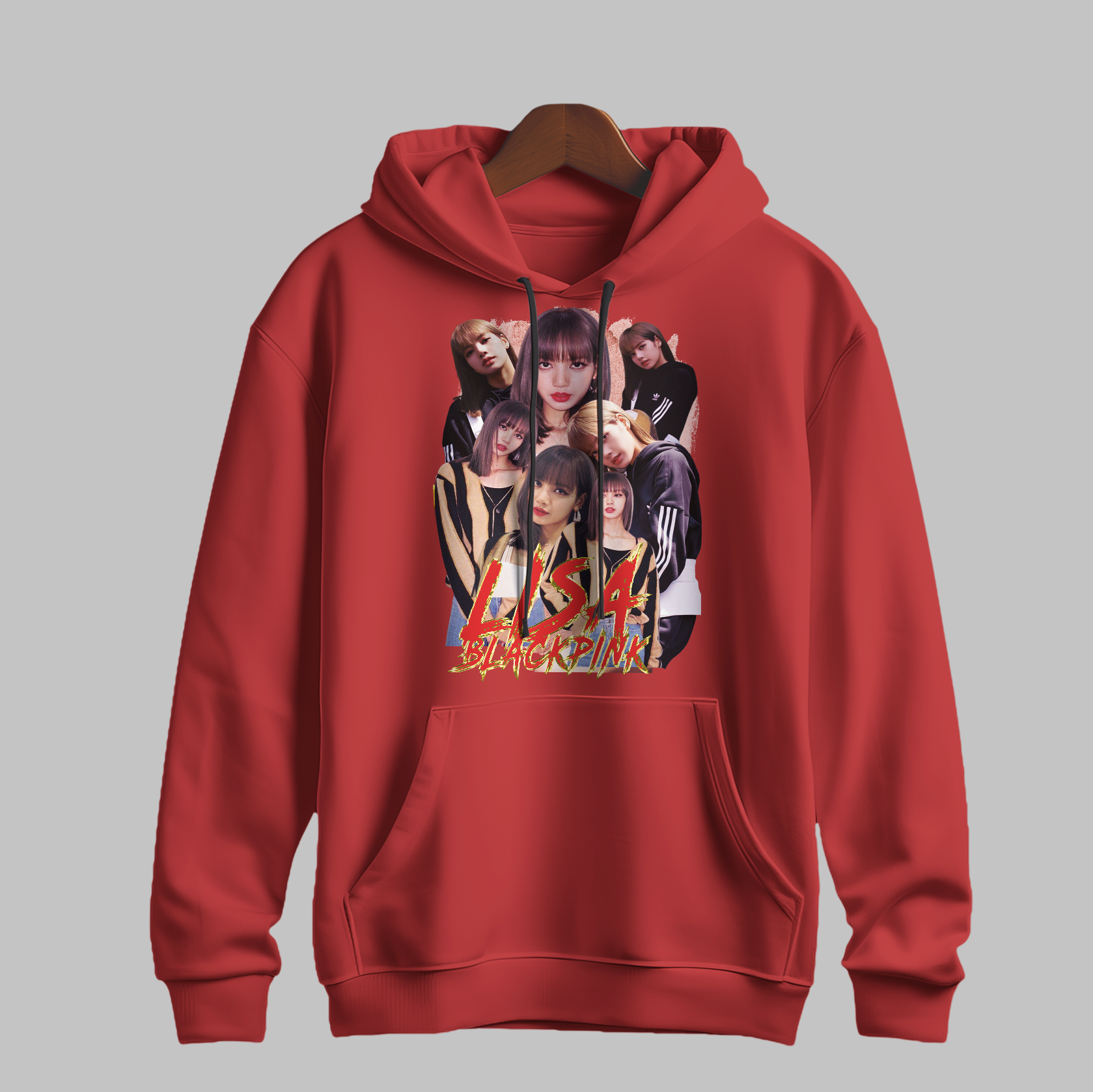 BLACKPINK Lisa Red Flame Hoodie