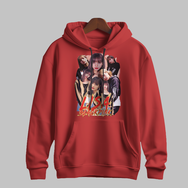 BLACKPINK Lisa Red Flame Hoodie
