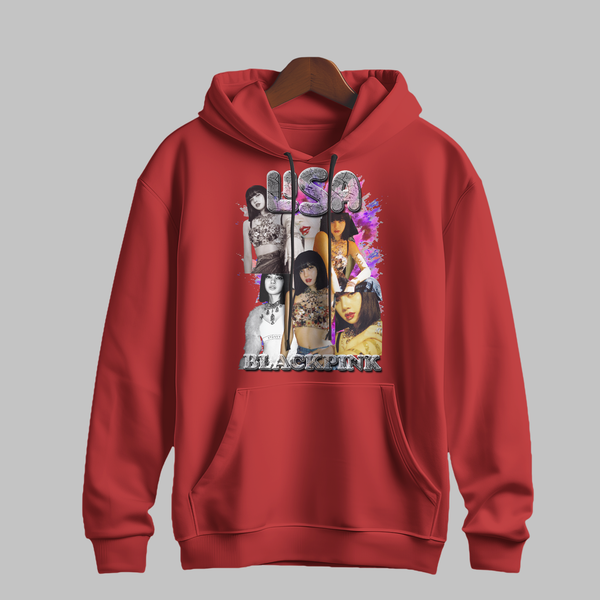 LISA Monochrome Splash Hoodie