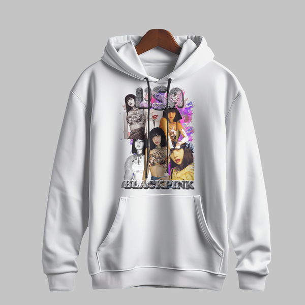 LISA Monochrome Splash Hoodie