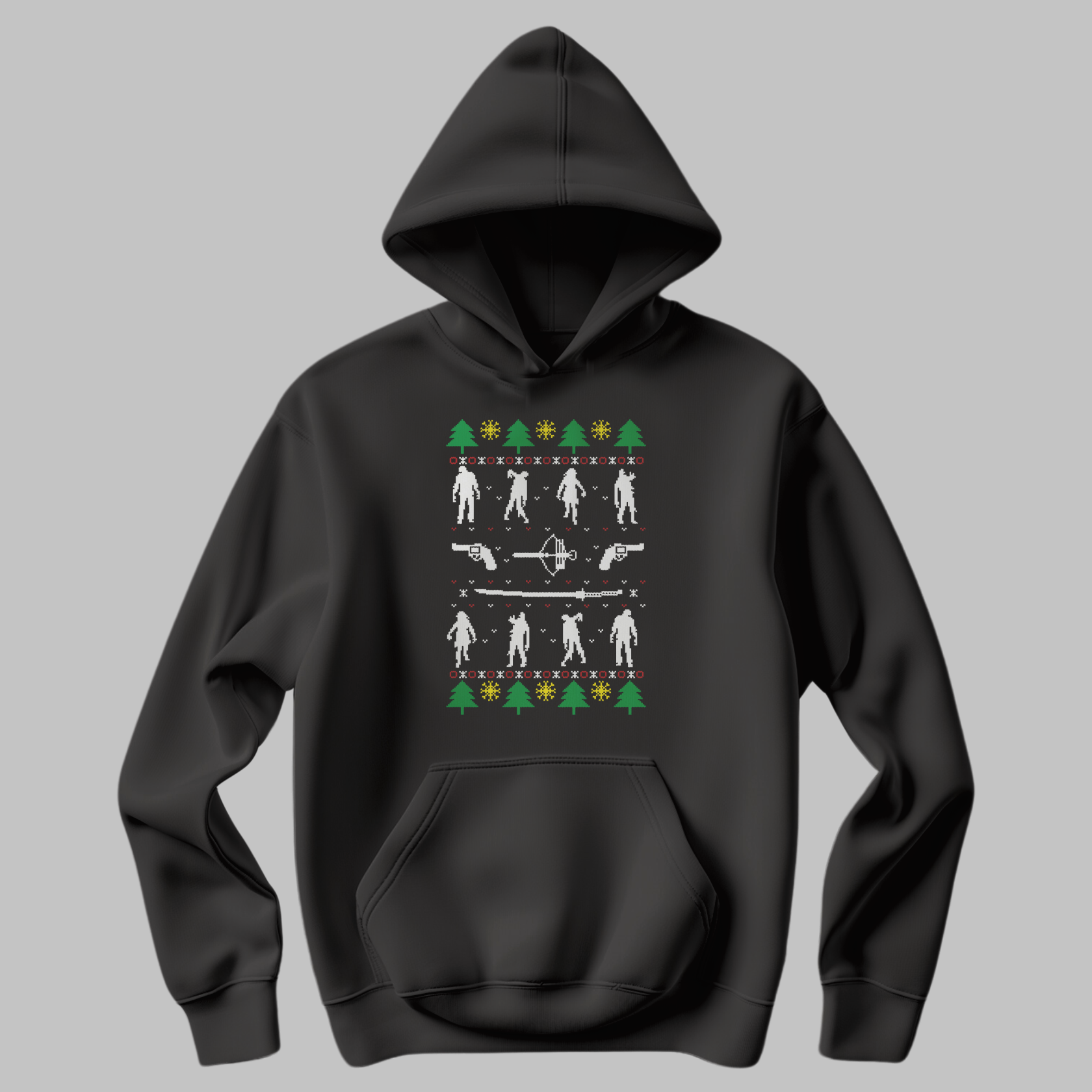 Christmas Trees Hoodie – Cozy & Festive Holiday Design