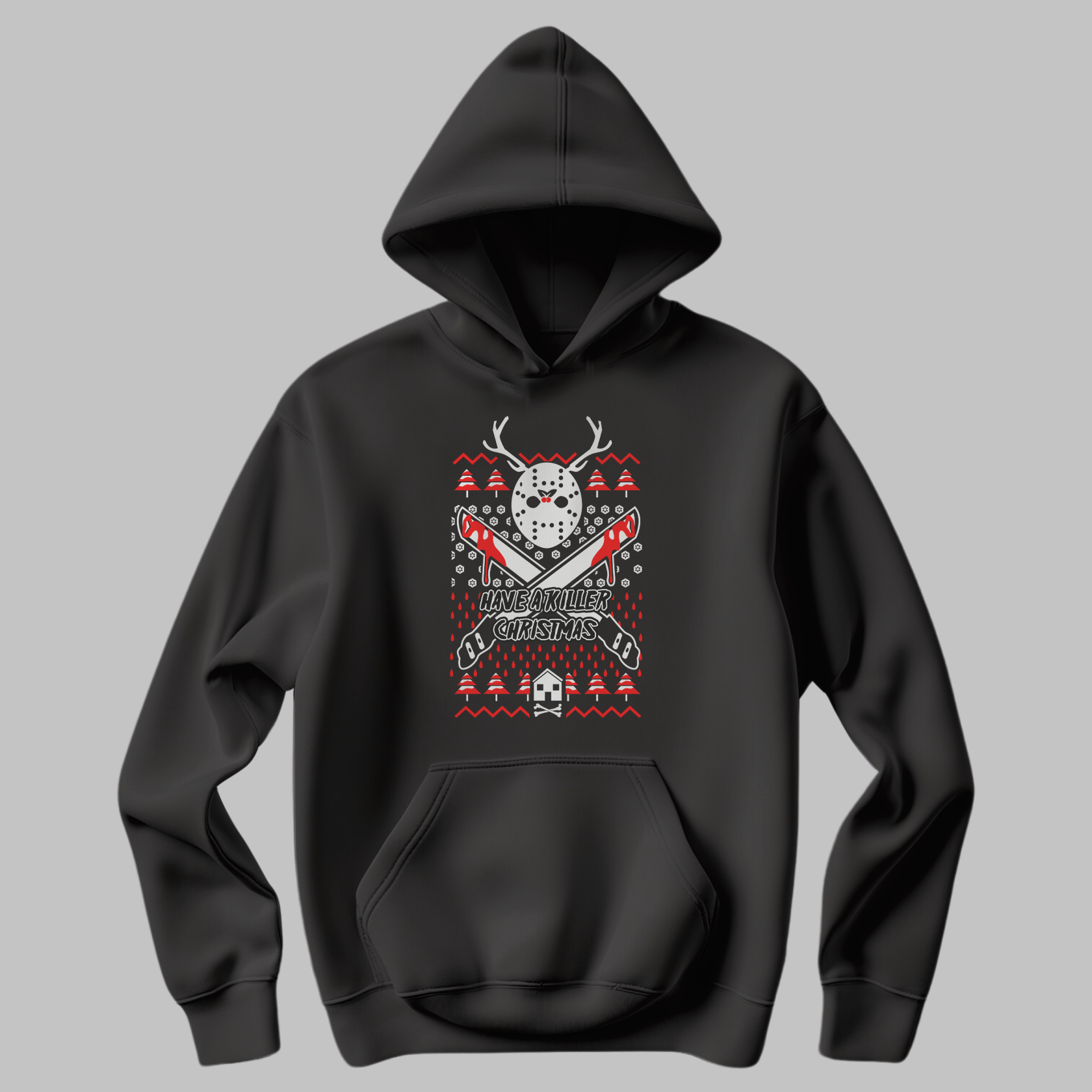 Killer Christmas Hoodie – Bold & Festive Holiday Design
